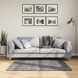 vidaXL Vloerkleed HUARTE laagpolig zacht wasbaar 60x110 cm antraciet
