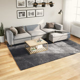 vidaXL Vloerkleed HUARTE laagpolig zacht wasbaar 60x110 cm antraciet