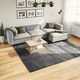 vidaXL Vloerkleed HUARTE laagpolig zacht wasbaar 60x110 cm antraciet