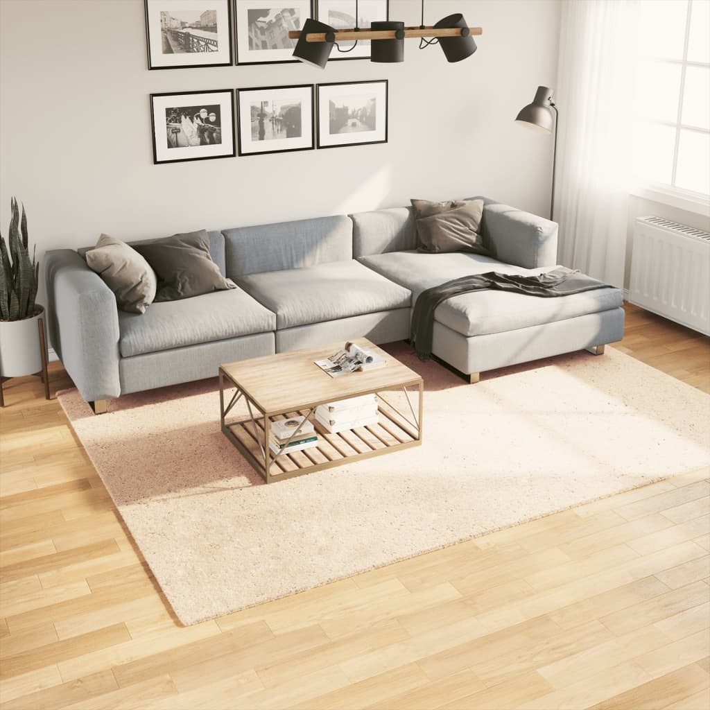 vidaXL Vloerkleed HUARTE laagpolig zacht wasbaar 60x110 cm antraciet