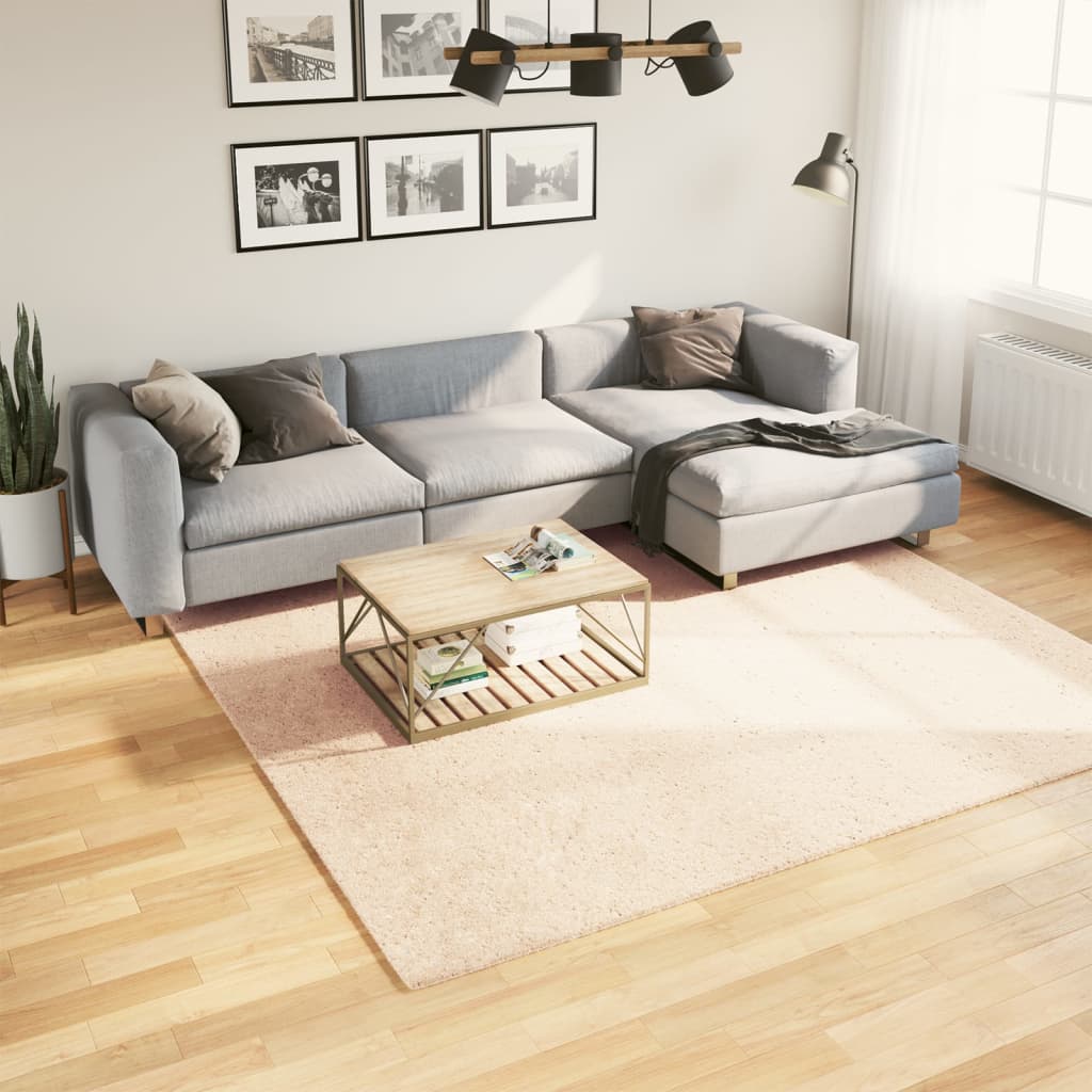 vidaXL Vloerkleed HUARTE laagpolig zacht wasbaar 60x110 cm antraciet