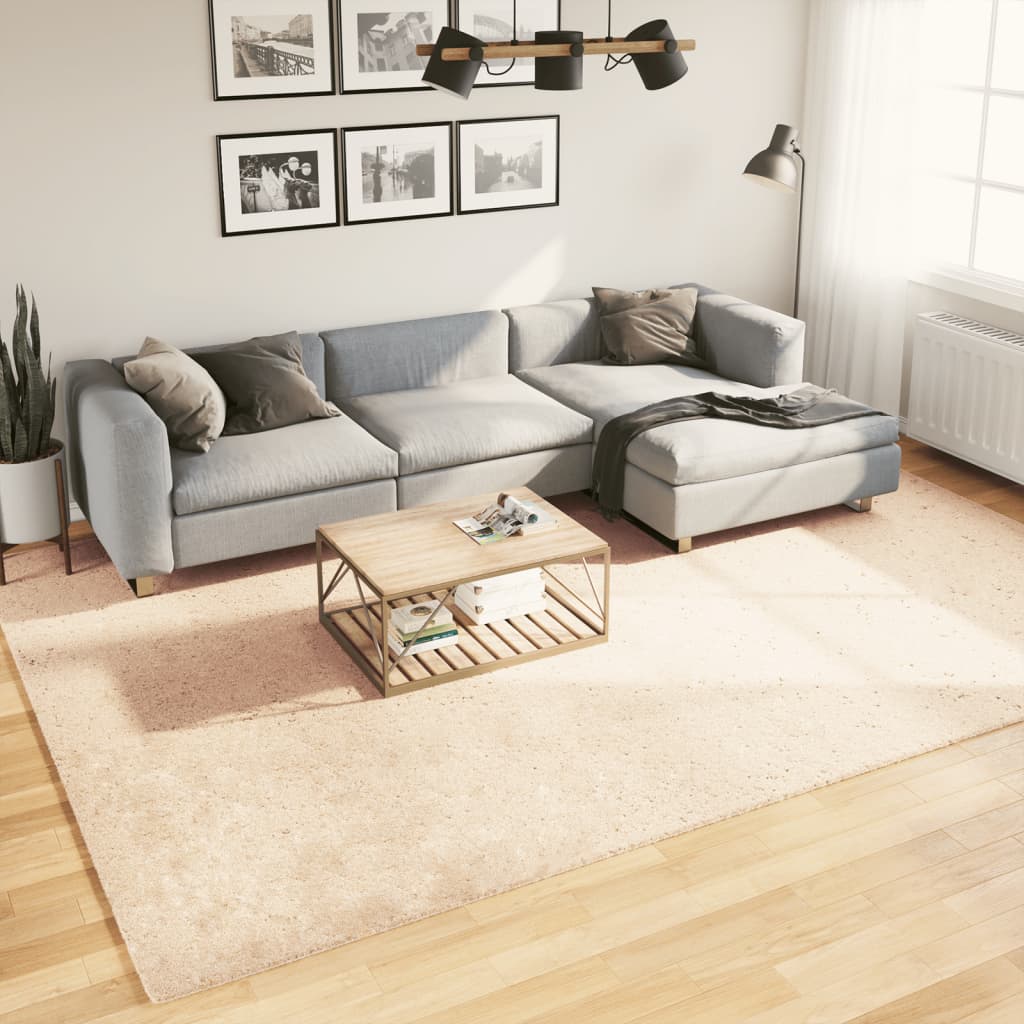 vidaXL Vloerkleed HUARTE laagpolig zacht wasbaar 60x110 cm antraciet