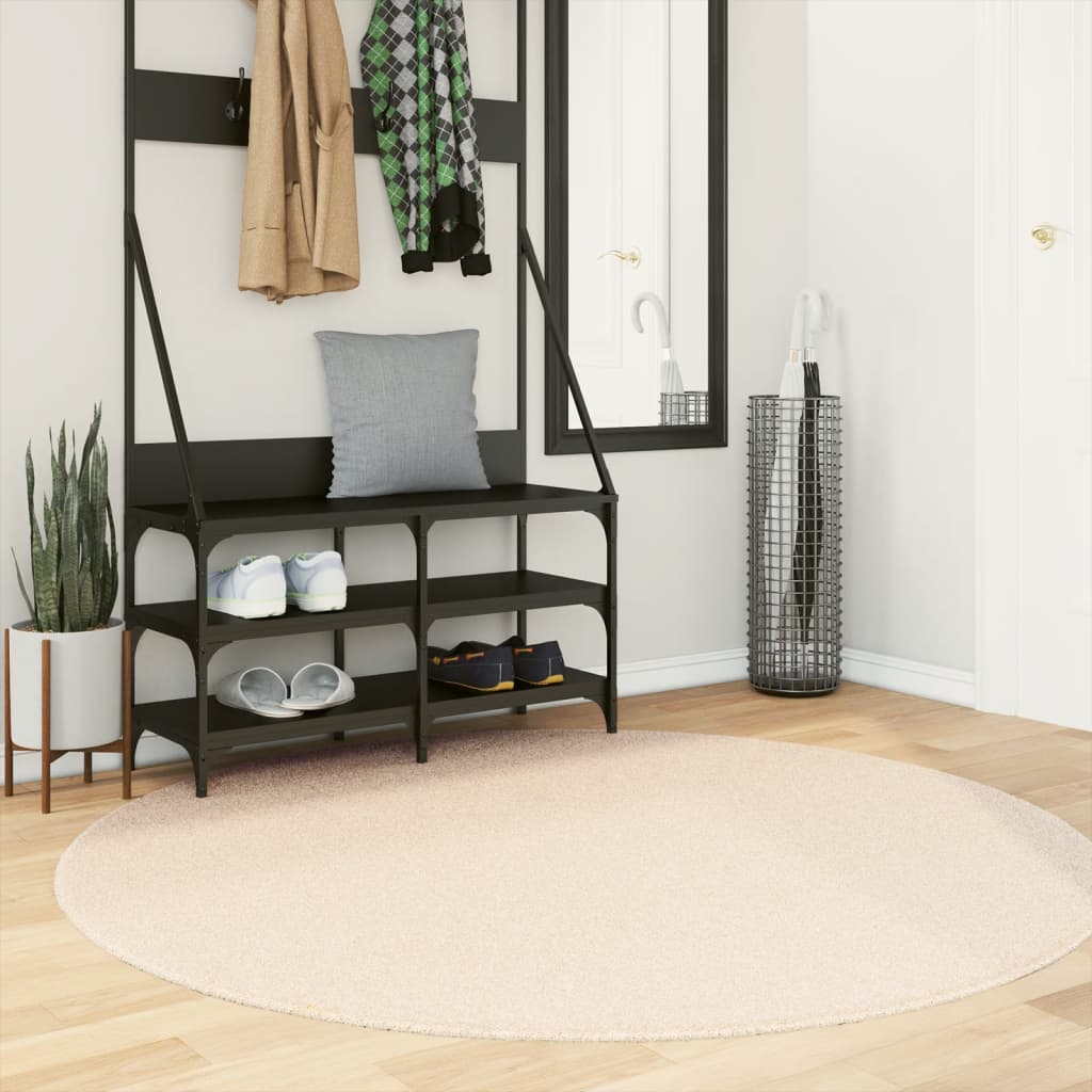 vidaXL Vloerkleed HUARTE laagpolig zacht wasbaar 60x110 cm antraciet