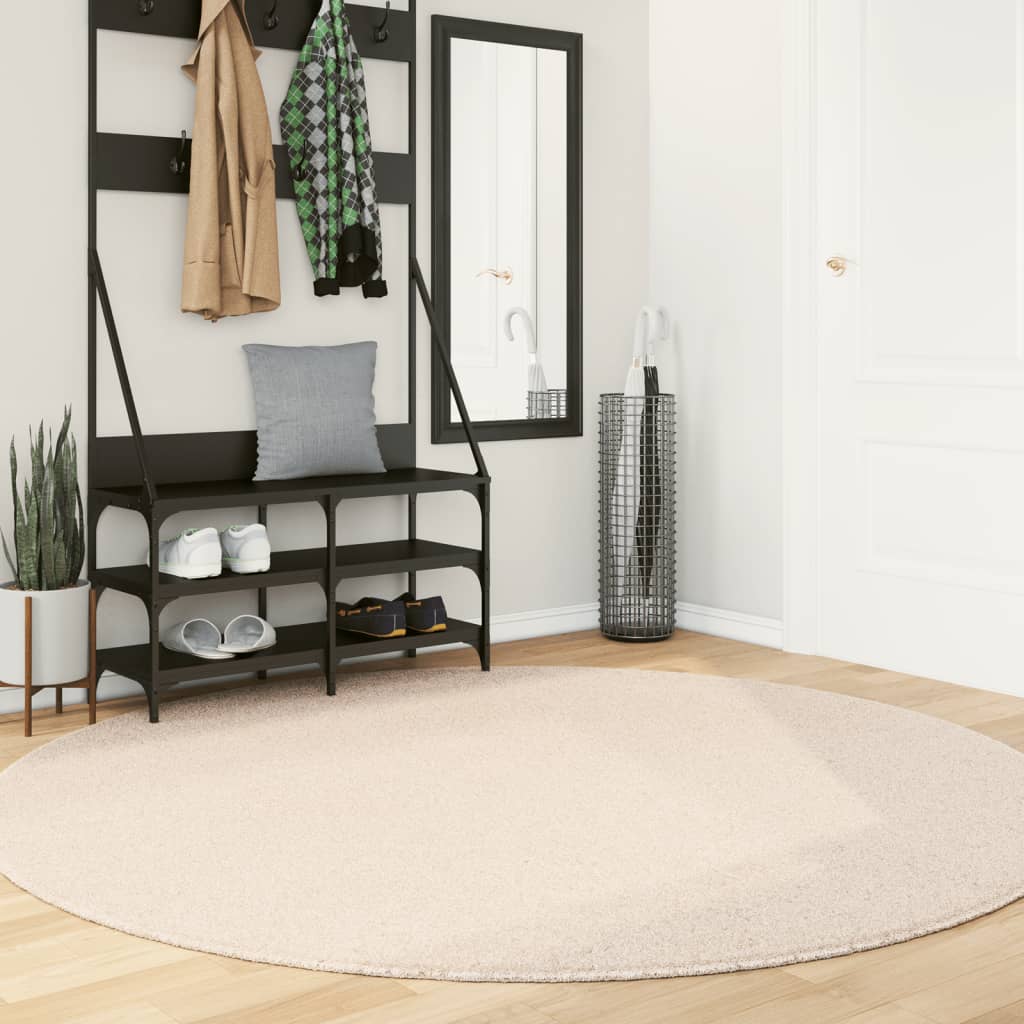 vidaXL Vloerkleed HUARTE laagpolig zacht wasbaar 60x110 cm antraciet