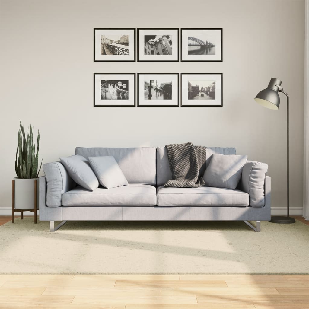 vidaXL Vloerkleed HUARTE laagpolig zacht wasbaar 60x110 cm antraciet