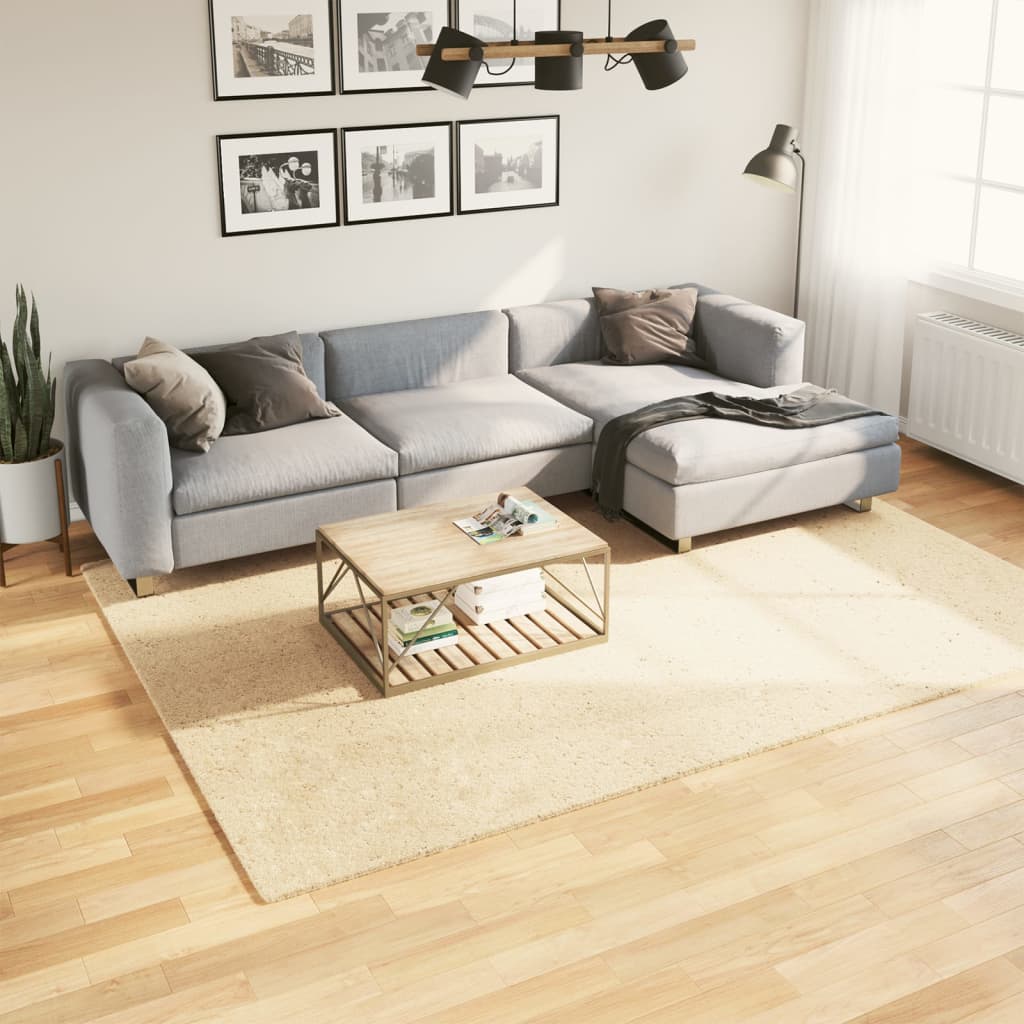 vidaXL Vloerkleed HUARTE laagpolig zacht wasbaar 60x110 cm antraciet