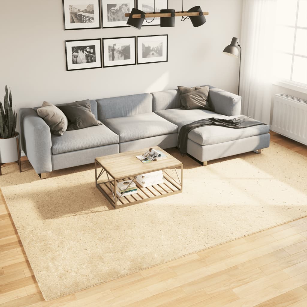 vidaXL Vloerkleed HUARTE laagpolig zacht wasbaar 60x110 cm antraciet