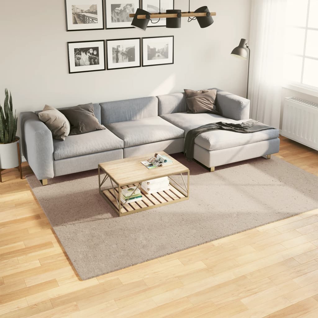 vidaXL Vloerkleed HUARTE laagpolig zacht wasbaar 60x110 cm antraciet
