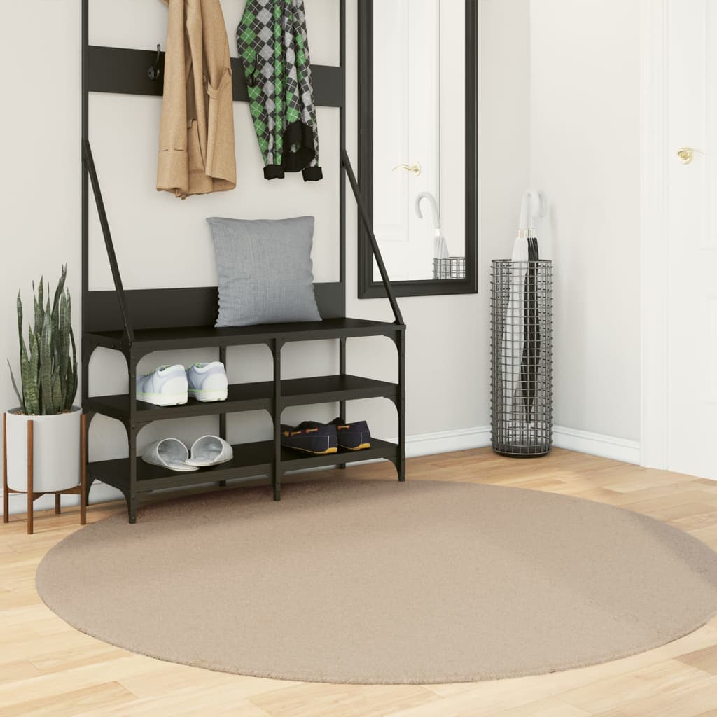 vidaXL Vloerkleed HUARTE laagpolig zacht wasbaar 60x110 cm antraciet