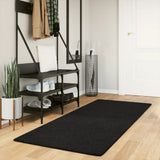 vidaXL Vloerkleed HUARTE laagpolig zacht wasbaar 60x110 cm antraciet
