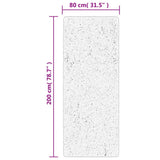 vidaXL Vloerkleed PAMPLONA shaggy hoogpolig modern 100x200 cm beige