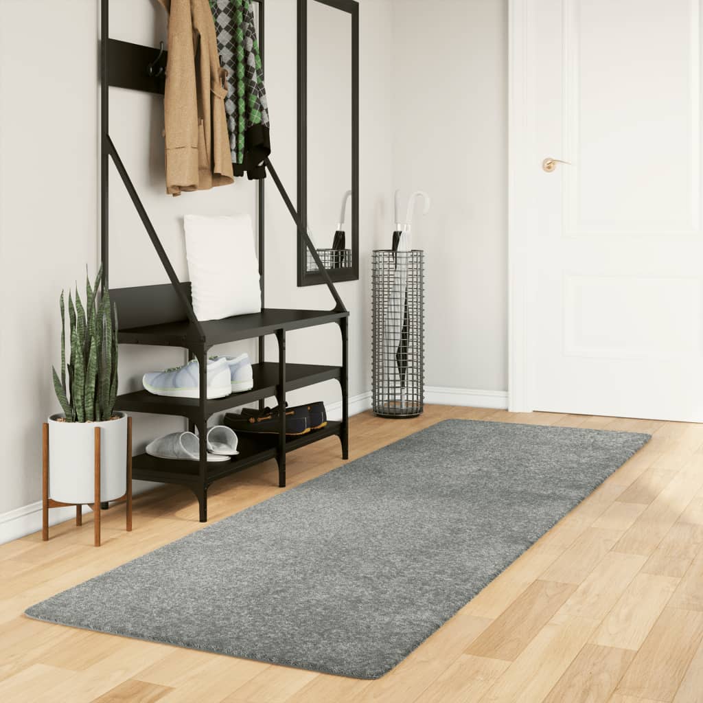 vidaXL Vloerkleed PAMPLONA shaggy hoogpolig modern 100x200 cm beige