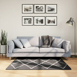 vidaXL Vloerkleed PAMPLONA shaggy hoogpolig modern 100x200 cm beige
