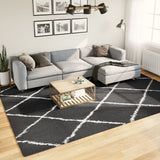 vidaXL Vloerkleed PAMPLONA shaggy hoogpolig modern 100x200 cm beige