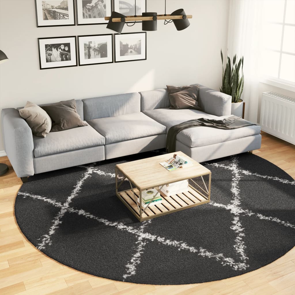 vidaXL Vloerkleed PAMPLONA shaggy hoogpolig modern 100x200 cm beige