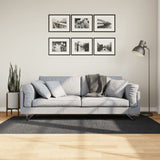 vidaXL Vloerkleed IZA laagpolig Scandinavisch 80x150 cm antraciet