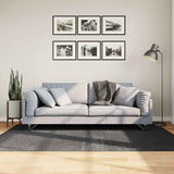 vidaXL Vloerkleed IZA laagpolig Scandinavisch 80x150 cm antraciet