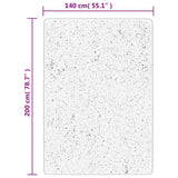 vidaXL Vloerkleed IZA laagpolig Scandinavisch 80x150 cm antraciet