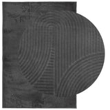 vidaXL Vloerkleed IZA laagpolig Scandinavisch 80x150 cm antraciet