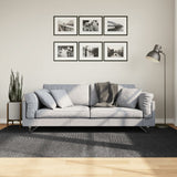 vidaXL Vloerkleed IZA laagpolig Scandinavisch 80x150 cm antraciet
