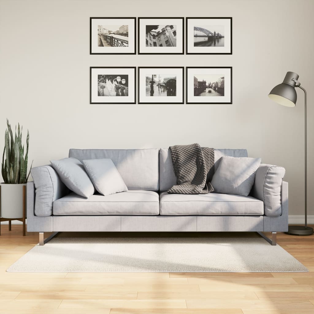 vidaXL Vloerkleed IZA laagpolig Scandinavisch 80x150 cm antraciet
