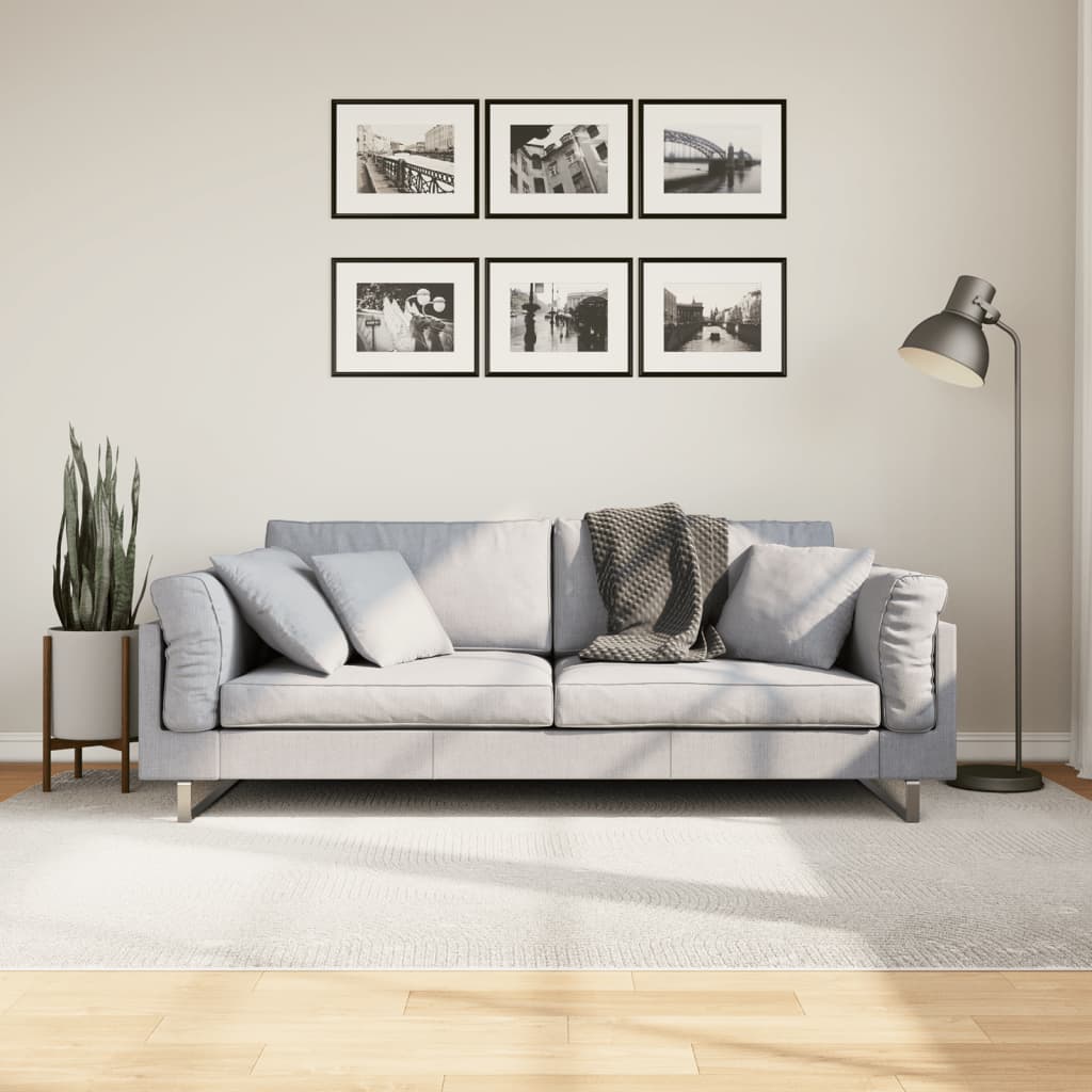 vidaXL Vloerkleed IZA laagpolig Scandinavisch 80x150 cm antraciet