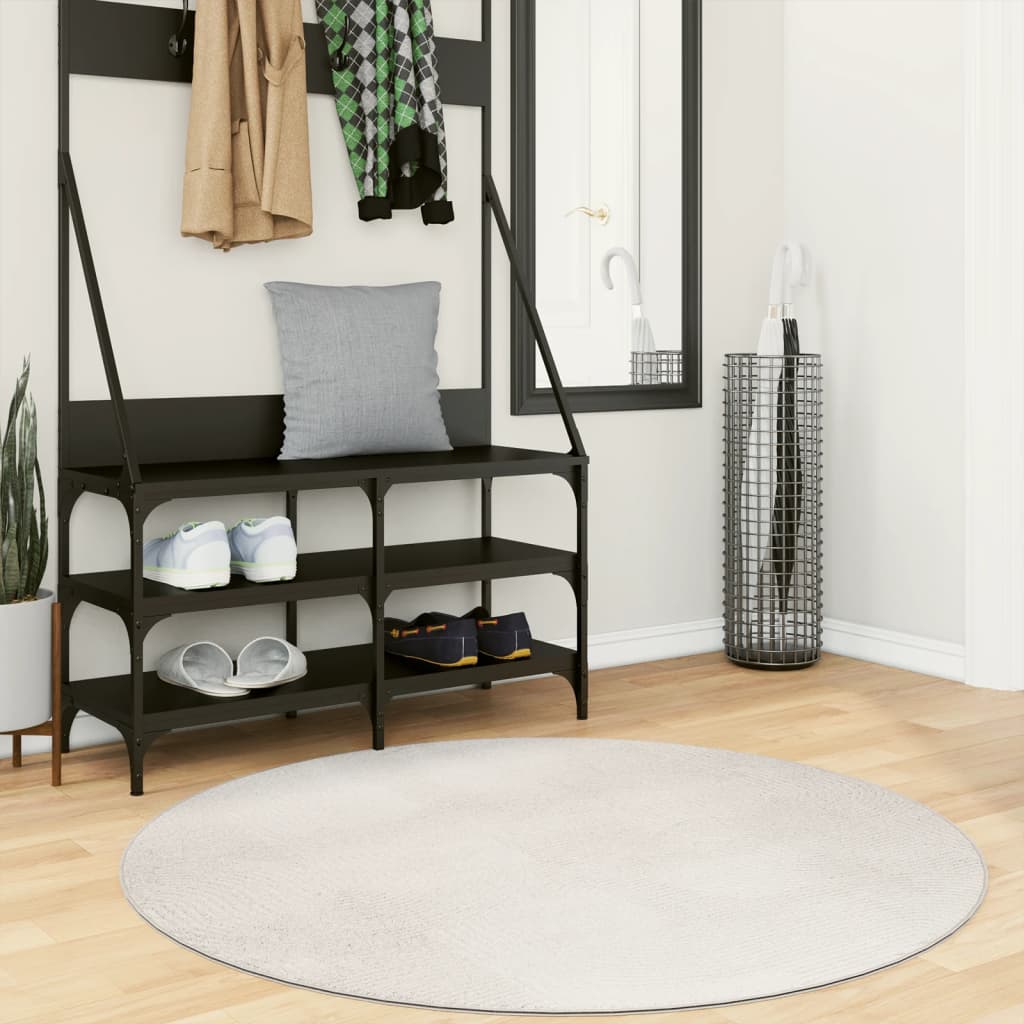 vidaXL Vloerkleed IZA laagpolig Scandinavisch 80x150 cm antraciet