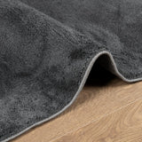 vidaXL Vloerkleed OVIEDO laagpolig 60x110 cm antracietkleurig