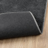 vidaXL Vloerkleed OVIEDO laagpolig 60x110 cm antracietkleurig