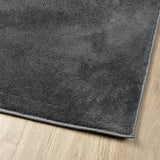 vidaXL Vloerkleed OVIEDO laagpolig 60x110 cm antracietkleurig