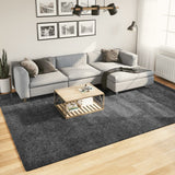 vidaXL Vloerkleed OVIEDO laagpolig 60x110 cm antracietkleurig