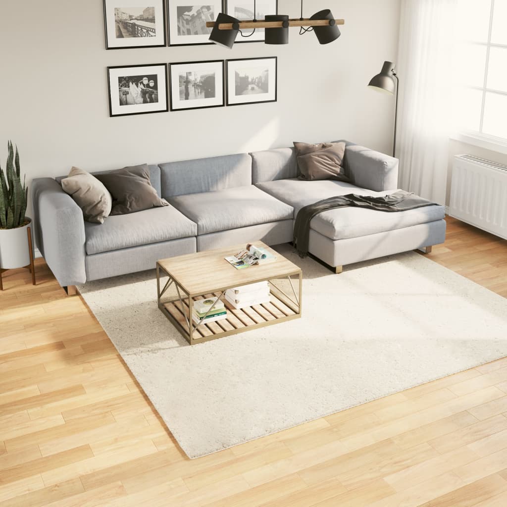 vidaXL Vloerkleed OVIEDO laagpolig 60x110 cm antracietkleurig