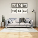 vidaXL Vloerkleed OVIEDO laagpolig 60x110 cm antracietkleurig