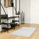 vidaXL Vloerkleed OVIEDO laagpolig 60x110 cm antracietkleurig