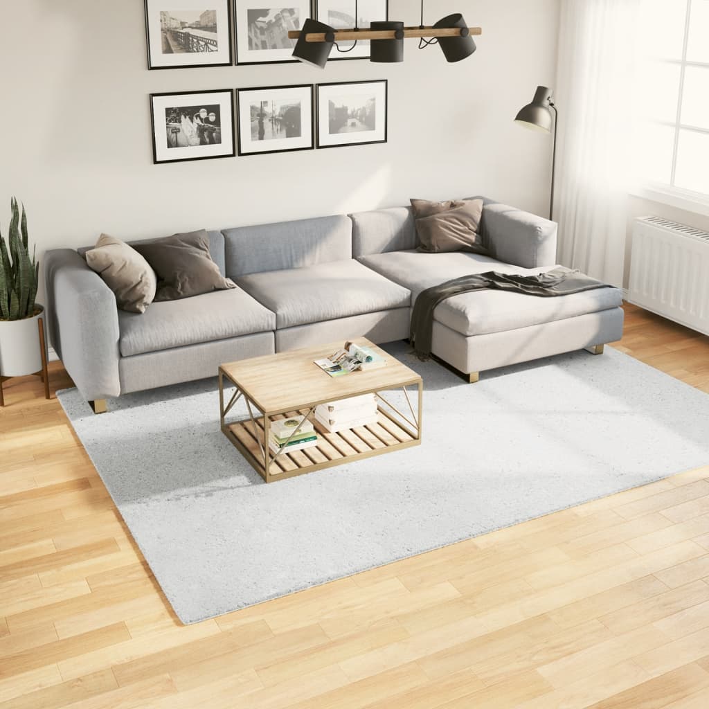 vidaXL Vloerkleed OVIEDO laagpolig 60x110 cm antracietkleurig