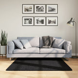 vidaXL Vloerkleed OVIEDO laagpolig 60x110 cm antracietkleurig