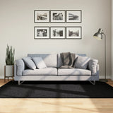 vidaXL Vloerkleed OVIEDO laagpolig 60x110 cm antracietkleurig