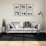 vidaXL Vloerkleed OVIEDO laagpolig 60x110 cm antracietkleurig