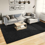 vidaXL Vloerkleed OVIEDO laagpolig 60x110 cm antracietkleurig