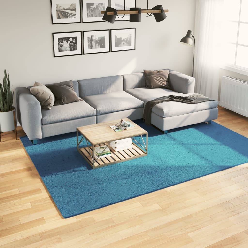 vidaXL Vloerkleed OVIEDO laagpolig 60x110 cm antracietkleurig