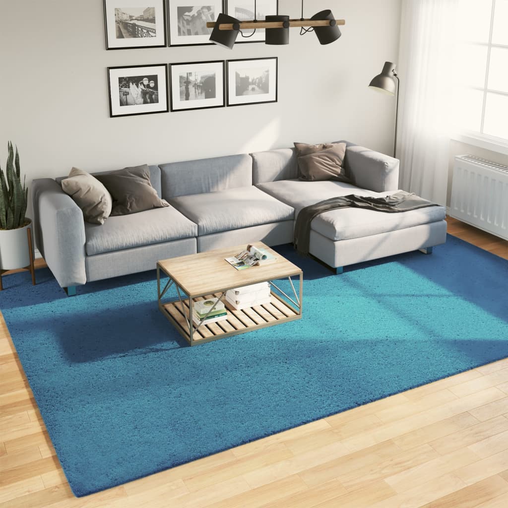 vidaXL Vloerkleed OVIEDO laagpolig 60x110 cm antracietkleurig