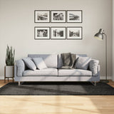 vidaXL Vloerkleed ISTAN hoogpolig glanzend 80x150 cm antracietkleurig
