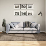 vidaXL Vloerkleed ISTAN hoogpolig glanzend 80x150 cm antracietkleurig