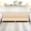 vidaXL 2-Seater Sofa Bed Fabric Light Grey
