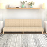 vidaXL 2-Seater Sofa Bed Fabric Light Grey