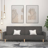 vidaXL 2-Seater Sofa Bed Fabric Light Grey