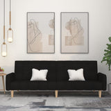 vidaXL 2-Seater Sofa Bed Fabric Light Grey