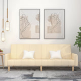 vidaXL 2-Seater Sofa Bed Fabric Light Grey