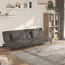 vidaXL Slaapbank 2-zits met 2 kussens fluweel blauw