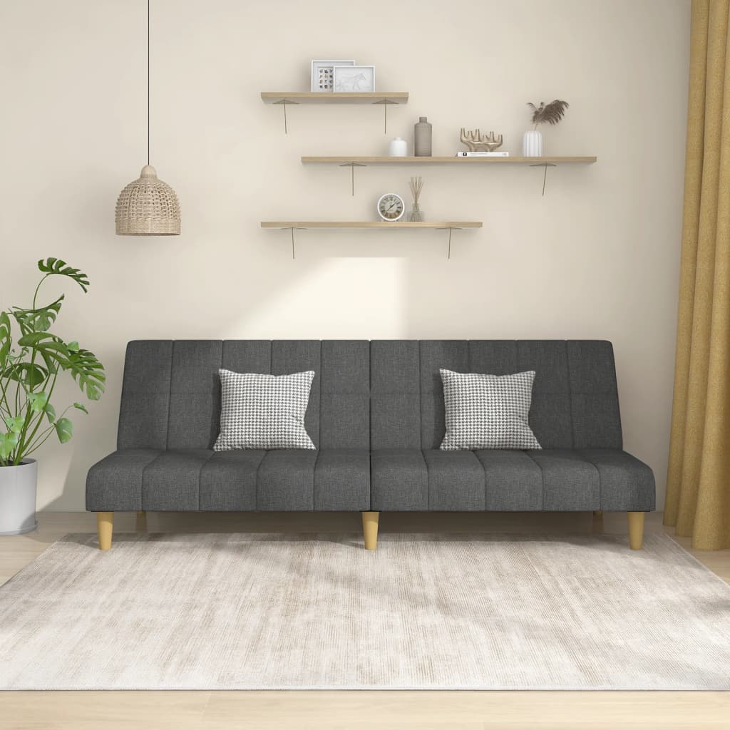 vidaXL Slaapbank 2-zits gris gris